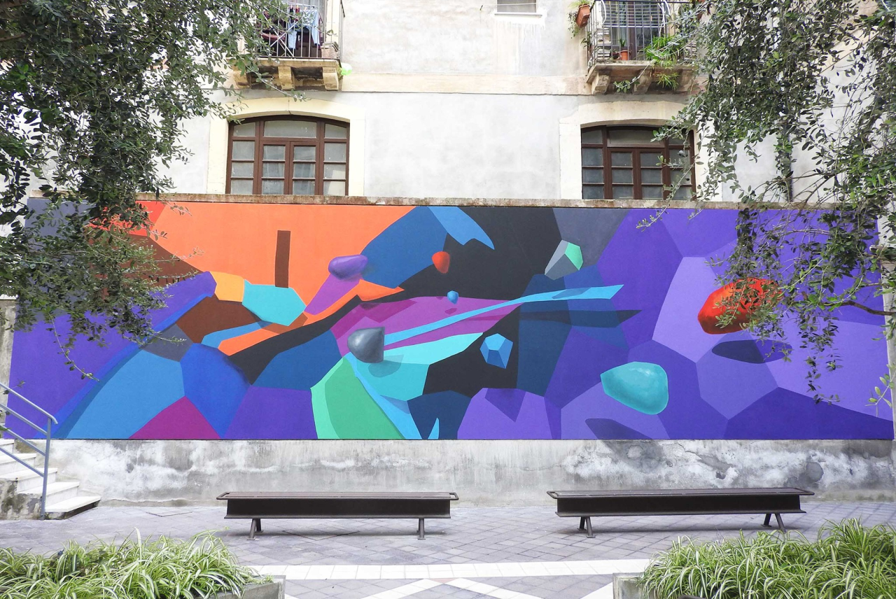 Nel Cortile dell'Accoglienza il murales "Oltre il muro"